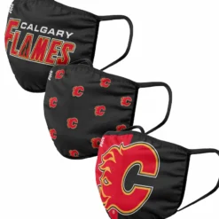 FOCO CALGARY FLAMES ADULT NON-MEDICAL FACE MASKS - 3 PACK