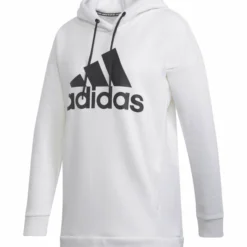 ADIDAS WOMEN'S BADGE OF SPORT HOODIE - WHITE