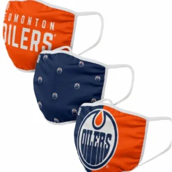 FOCO EDMONTON OILERS ADULT NON-MEDICAL FACE MASKS - 3 PACK