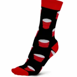 GONGSHOW ADULT GONGSHOW DRESS SOLO CUP SOCKS - BLACK