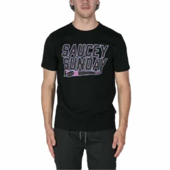 GONGSHOW ADULT SAUCEY SUNDAY T SHIRT - BLACK