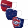FOCO MONTREAL CANADIENS ADULT NON-MEDICAL FACE MASKS - 3 PACK -HockeyPro Hub Montreal Canadiens Fabric Face Masks 3 Pack