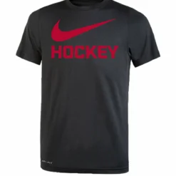 NIKE KID'S DRI-FIT LEGEND 2.0 HOCKEY T SHIRT - BLACK