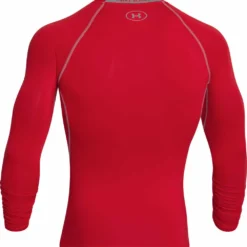 UNDER ARMOUR HEATGEAR ARMOUR ADULT LONG SLEEVE SHIRT RED -HockeyPro Hub PS1257471 600 F 01