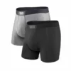 SAXX ADULT ULTRA BOXERS - BLACK/GREY 2 PACK -HockeyPro Hub SAXX MEN S ULTRA BOXERS BLACK GREY 2 PACK