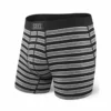 SAXX MEN'S ULTRA BOXERS - BLACK STRIPE -HockeyPro Hub SAXX Ultra boxers Black Stripe