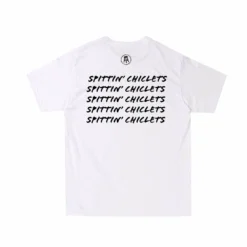 SPITTIN CHICLETS REPEAT POCKET T SHIRT - WHITE -HockeyPro Hub SPITTIN CHICLETS REPEAT POCKET T SHIRT WHITE ONE