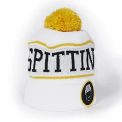 SPITTIN CHICLETS SCRIPT BEANIE - WHITE