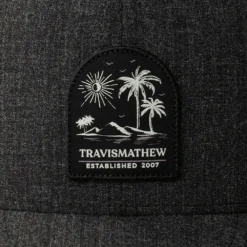 TravisMathew TRAVIS MATTHEW LENOX CAP - HEATHER BLACK -HockeyPro Hub TRAVIS MATTHEW LENOX CAP HEATHER BLACK FRONT