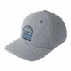 TRAVISMATHEW ADULT CRATER FLEX FIT HEATHER GREY HAT 1 TRAVISMATHEW ADULT CRATER FLEX FIT HEATHER GREY HAT -HockeyPro Hub TRAVISMATHEW MEN S CRATER HAT HEATHER GREY SIDE