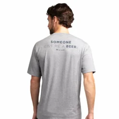 TRAVISMATHEW ADULT FINEST BOTTLE T SHIRT - HEATHER GREY -HockeyPro Hub TRAVISMATHEW MEN S FINEST BOTTLE T SHIRT BACK