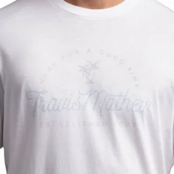 TRAVISMATHEW ADULT FOOD CHAIN T SHIRT - WHITE 5 TRAVISMATHEW ADULT FOOD CHAIN T SHIRT - WHITE -HockeyPro Hub TRAVISMATHEW MEN S FOOD CHAIN T SHIRT WHITE LOGO