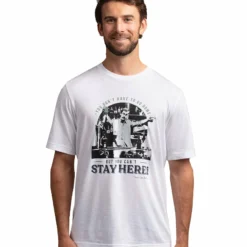 TRAVISMATHEW ADULT RICKROLL T SHIRT - WHITE