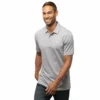 TRAVISMATHEW ADULT ZINNA POLO - GREY -HockeyPro Hub TRAVISMATHEW MEN S ZINNA POLO GREY FRONT