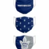 FOCO TORONTO MAPLE LEAFS KIDS NON-MEDICAL FACE MASKS - 3 PACK -HockeyPro Hub Toronto Maple Leafs Kids Fabric Face Masks 3 Pack