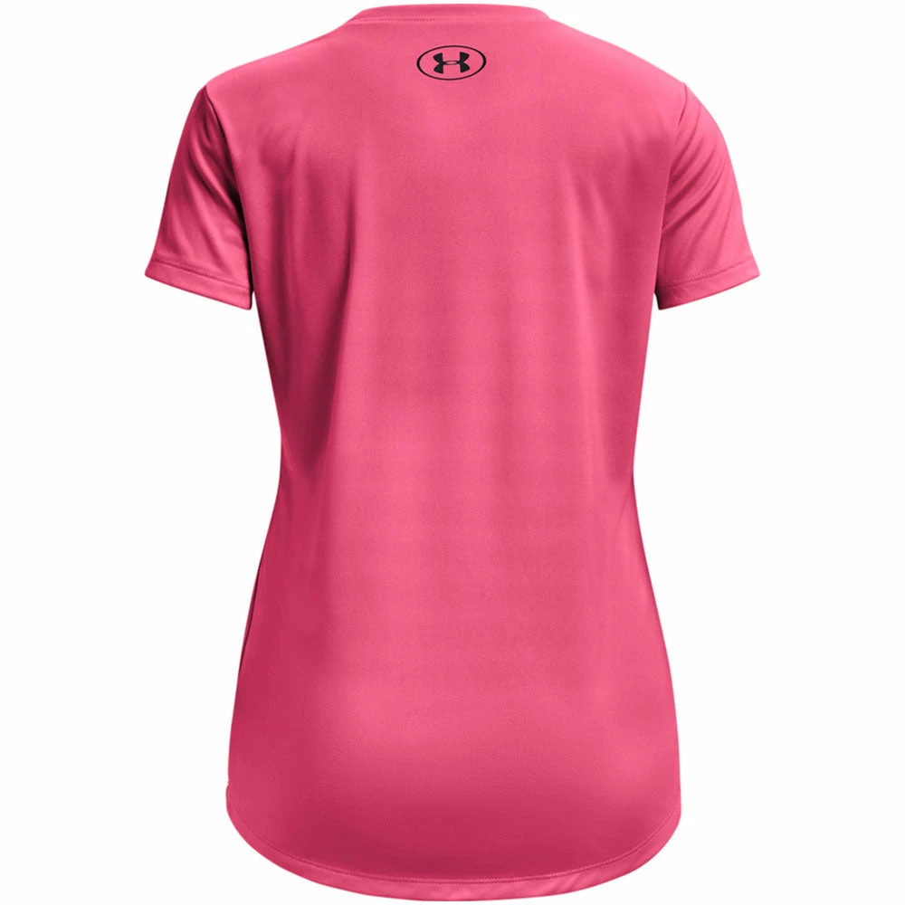 UNDER ARMOUR GIRLS TECH BIG LOGO SOLID BODY SHIRT - PINK 4 UNDER ARMOUR GIRLS TECH BIG LOGO SOLID BODY SHIRT - PINK - Image 2