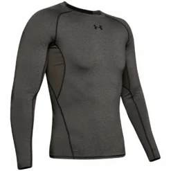 UNDER ARMOUR HEATGEAR ARMOUR ADULT LONG SLEEVE SHIRT GREY
