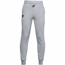UNDER ARMOUR KIDS RIVAL FLEECE JOGGING PANTS - GREY