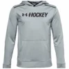UNDER ARMOUR KID'S HOCKEY GRAPHIC HOODIE - GREY -HockeyPro Hub UNDER ARMOUR KID S HOCKEY GRAPHIC HOODIE GREY FRONT