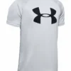UNDER ARMOUR KID'S TECH BIG LOGO T SHIRT - GREY -HockeyPro Hub UNDER ARMOUR KID S TECH BIG LOGO T SHIRT GREY