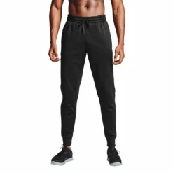 UNDER ARMOUR MEN'S ARMOUR FLEECE JOGGERS - BLACK