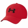 UNDER ARMOUR ADULT BLITZING 3.0 HAT - RED/BLACK -HockeyPro Hub UNDER ARMOUR MEN S BLITZING 3.0 HAT RED BLACK FRONT