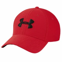 UNDER ARMOUR ADULT BLITZING 3.0 HAT - RED/BLACK
