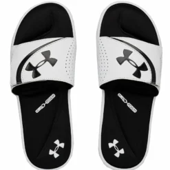 UNDER ARMOUR ADULT IGNITE VI SANDALS - WHITE/BLACK