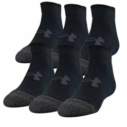 Gildan UNDER ARMOUR MEN'S PERFORM TECH LO CUT 6 PACK - BLACK