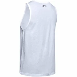 UNDER ARMOUR ADULT SPORTSTYLE LOGO TANK - WHITE -HockeyPro Hub UNDER ARMOUR MEN S SPORTSTYLE LOGO TANK WHITE BACK