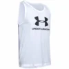 UNDER ARMOUR ADULT SPORTSTYLE LOGO TANK - WHITE -HockeyPro Hub UNDER ARMOUR MEN S SPORTSTYLE LOGO TANK WHITE FRONT