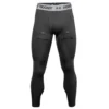 UNDER ARMOUR SENIOR HOCKEY COMPRESSION LEGGINGS - GREY -HockeyPro Hub UNDER ARMOUR SENIOR HOCKEY COMPRESSION LEGGINGS FRONT