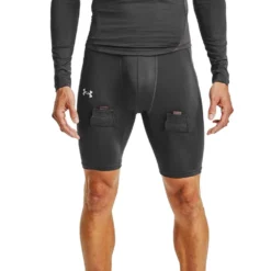 UNDER ARMOUR SENIOR HOCKEY COMPRESSION SHORTS - GREY -HockeyPro Hub UNDER ARMOUR SENIOR HOCKEY COMPRESSION SHORTS MODEL