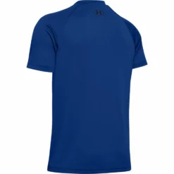 UNDER ARMOUR TECH BIG LOGO SOLID KID'S T SHIRT - BLUE -HockeyPro Hub UNDER ARMOUR TECH BIG LOGO SOLID KID S T SHIRT BLUE BACK