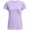 UNDER ARMOUR WOMEN'S TECH TWIST SHIRT - PURPLE