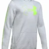UNDER ARMOUR ARMOUR FLEECE BRANDED KID'S HOODIE - GREY -HockeyPro Hub UNDER ARMOUR ARMOUR FLEECE BRANDED KID S HOODIE 1343274 012