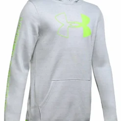 UNDER ARMOUR ARMOUR FLEECE BRANDED KID'S HOODIE - GREY