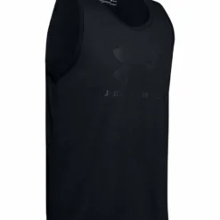 UNDER ARMOUR ADULT SPORTSTYLE LOGO TANK - BLACK