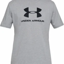 UNDER ARMOUR ADULT SPORTSTYLE LOGO T SHIRT - GREY