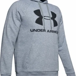 UNDER ARMOUR RIVAL FLEECE LOGO ADULT HOODIE II - GREY