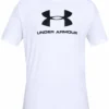 UNDER ARMOUR SPORTSTYLE LOGO ADULT SHORT SLEEVE SHIRT - WHITE