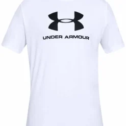 UNDER ARMOUR SPORTSTYLE LOGO ADULT SHORT SLEEVE SHIRT - WHITE