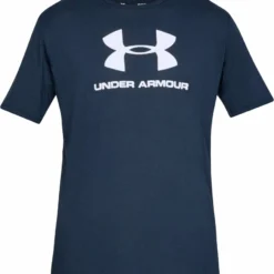 UNDER ARMOUR SPORTSTYLE LOGO ADULT SHORT SLEEVE SHIRT - NAVY