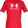 UNDER ARMOUR SPORTSTYLE LOGO ADULT SHORT SLEEVE SHIRT - RED