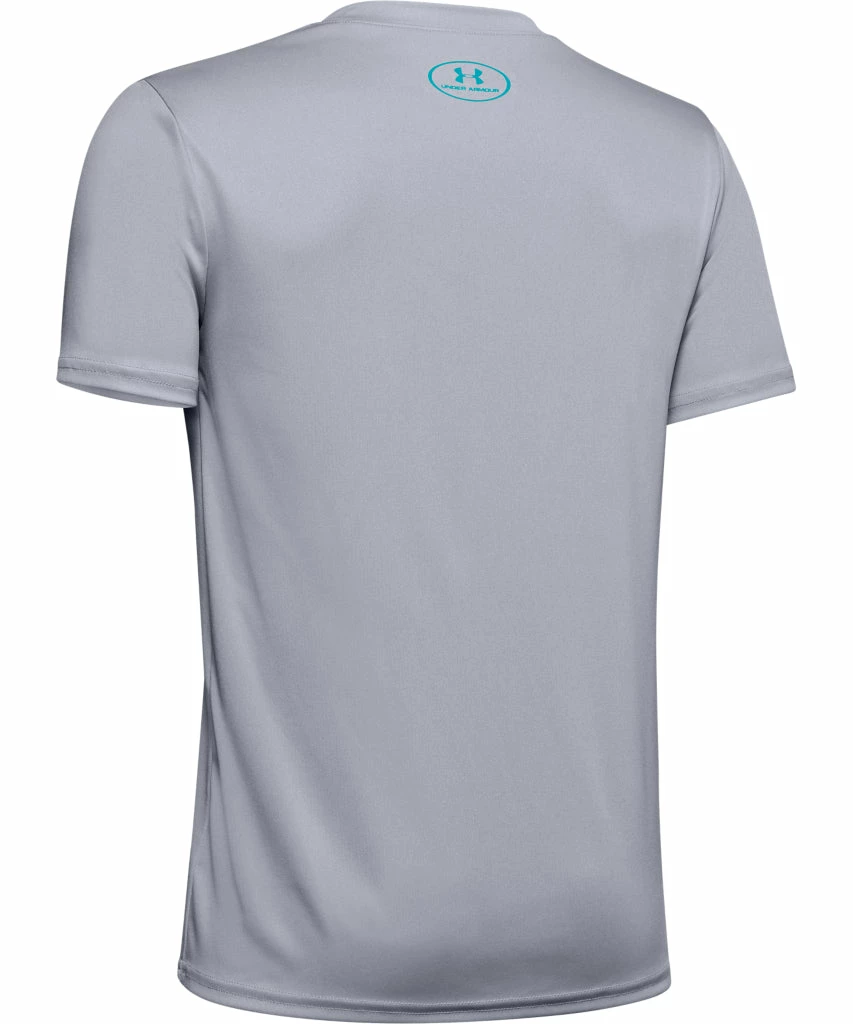 UNDER ARMOUR TECH BIG LOGO SOLID KID'S T SHIRT - GREY 4 UNDER ARMOUR TECH BIG LOGO SOLID KID'S T SHIRT - GREY - Image 2