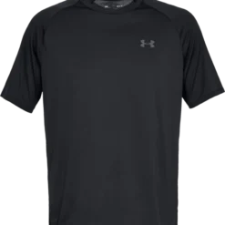 UNDER ARMOUR TECH ADULT T SHIRT - BLACK