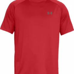 UNDER ARMOUR TECH ADULT T SHIRT - RED