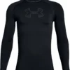 UNDER ARMOUR UA ARMOUR KID'S LONG SLEEVE SHIRT - BLACK -HockeyPro Hub UNDER ARMOUR UA ARMOUR KID S LONG SLEEVE SHIRT 1343014 002