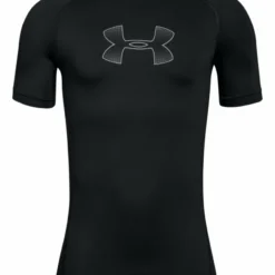 UNDER ARMOUR KIDS ARMOUR SHORT SLEEVE T SHIRT - BLACK