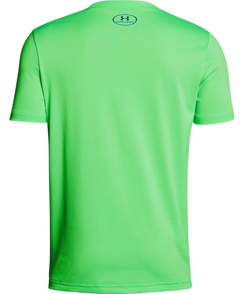 UNDER ARMOUR KID'S TECH BIG LOGO SOLID T SHIRT - GREEN 4 UNDER ARMOUR KID'S TECH BIG LOGO SOLID T SHIRT - GREEN - Image 2